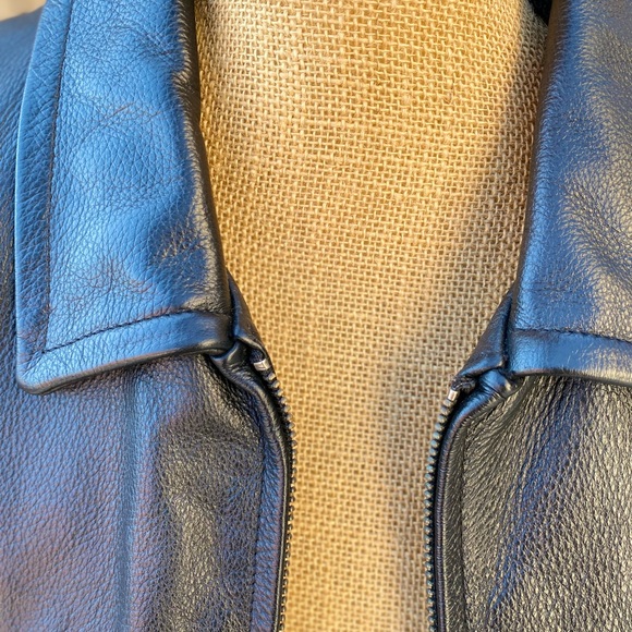 Men’s Heavyweight Genuine Leather Jacket - Picture 7 of 12